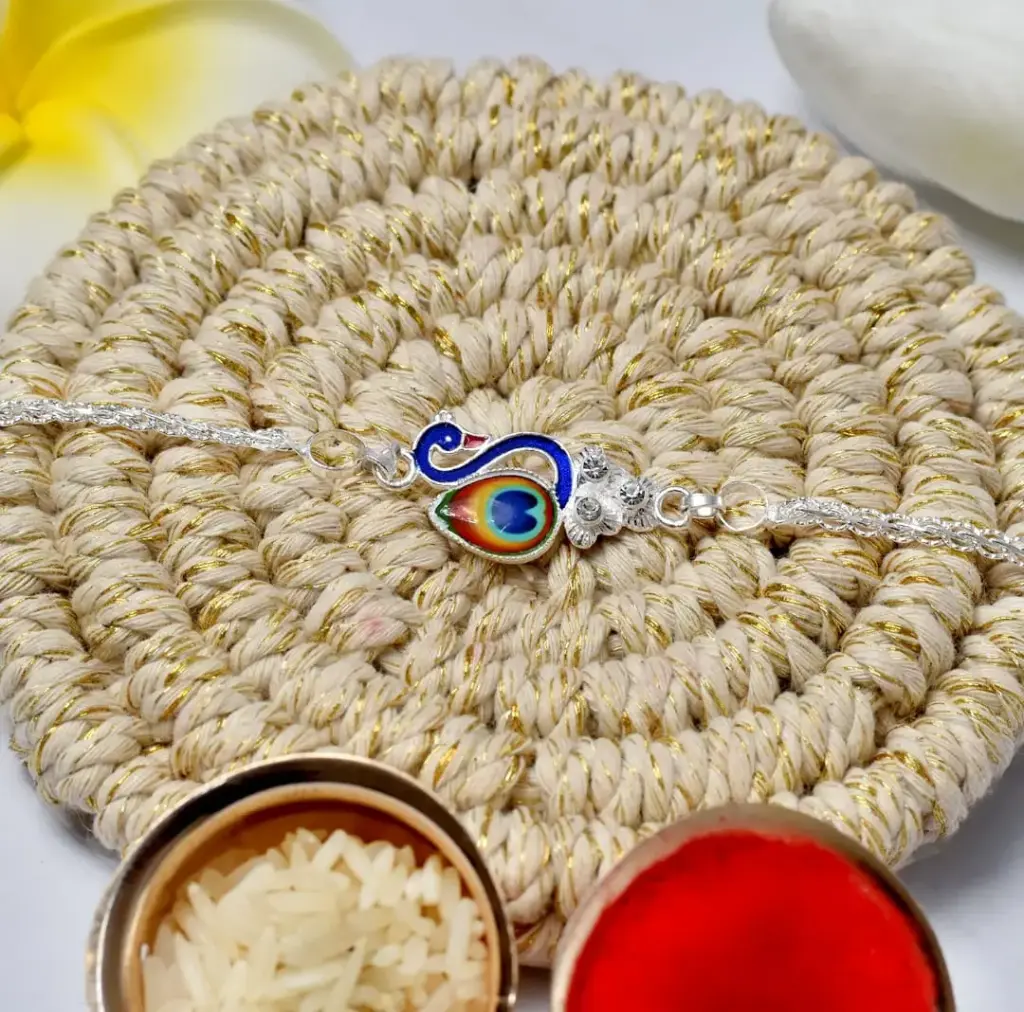 Silver Chain Rakhi