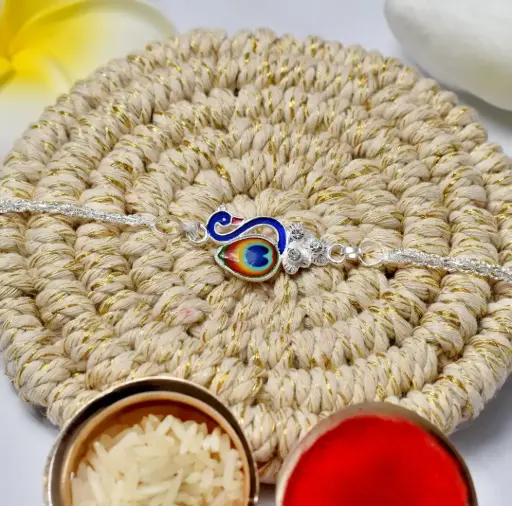 Silver Chain Rakhi