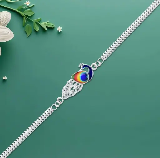 Peacock Chain Rakhi